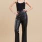 Kayce Faux Leather Flare Pants