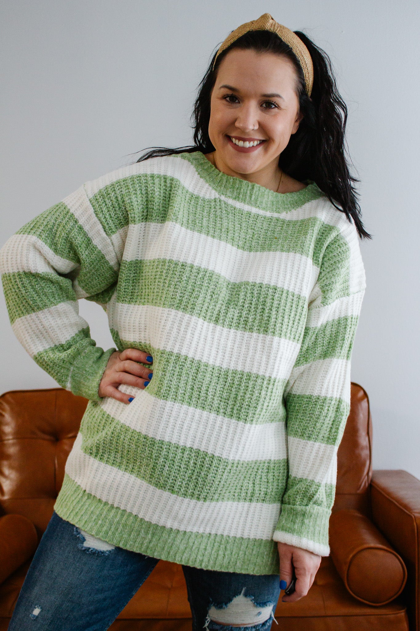 Atlas Sweater-Lime