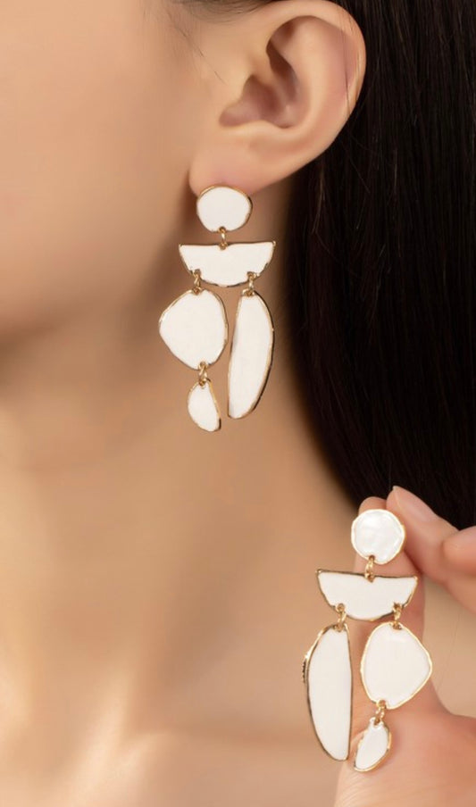 Sofia Dangle Earrings - Navy