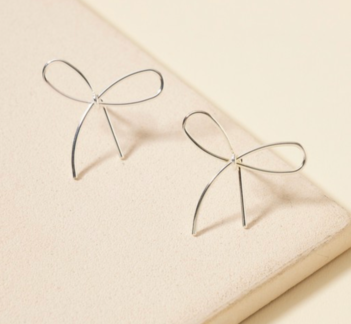 Bow Studs - Silver