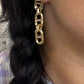 Mariner Chain Dangle Earrings-Gold